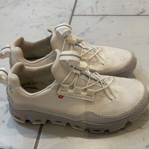 On Cloud White Athletic Sneakers